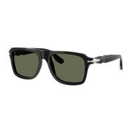 Persol Hombre Sunglass PO8002S - Color del Marco: Negro, Color de la Lente: Polarized Verde