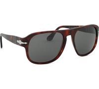 Persol Unisex Persol PO3310S JEAN 24/B1 Gafas de sol Acetato Tortuga Negro Cuadrada Normal