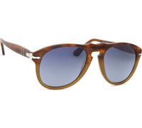 Persol Hombre Persol PO0649 1025S3 Gafas de sol Acetato Marrón Azul Piloto Polarizado