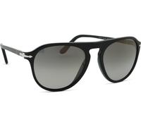 Persol Unisex Persol PO3302S 95/M3 Gafas de sol Acetato Negro Gris Piloto Polarizado Sombreado