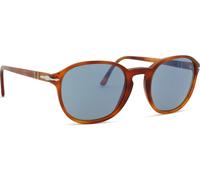 Persol Unisex Persol PO3343S 96/56 Gafas de sol Acetato Marrón Azul Pillow Normal Antirreflejo