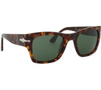 Persol Unisex Persol PO3384S 24/31 Gafas de sol Acetato Tortuga Verde Cuadrada Normal