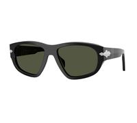 Persol Unisex Sunglass PO0050S - Color del Marco: Negro, Color de la Lente: Verde