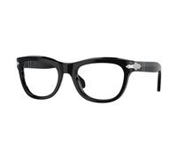Persol Unisex Persol PO0086V 95 Monturas ópticas Acetato Negro Transparente Pillow Normal