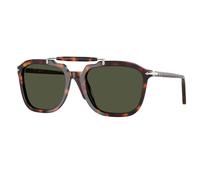 Persol Unisex Persol PO0203S 24/31 Gafas de sol Acetato Tortuga Verde Cuadrada Normal