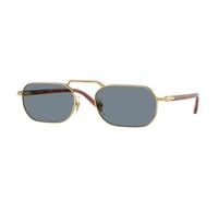 Persol Unisex Persol PO1020S 113256 Gafas de sol Metal Oro Azul Cuadrada Normal