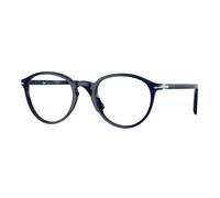 Persol Unisex Persol PO3218V 181 Monturas ópticas Acetato Azul Transparente Pantos Normal