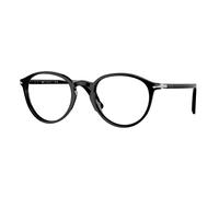 Persol Unisex Persol PO3218V 95 Monturas ópticas Acetato Negro Transparente Pantos Normal