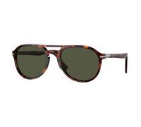 Persol Unisex Persol PO3235S EL PROFESOR SERGIO 24/31 Gafas de sol Acetato Tortuga Verde Piloto Normal