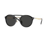 Persol Unisex Persol PO3264S 95/48 Gafas de sol Acetato Negro Gris Pantos Polarizado