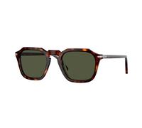 Persol Unisex Persol PO3292S 24/31 Gafas de sol Acetato Tortuga Verde Cuadrada Normal