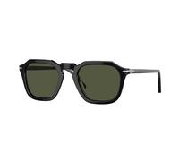 Persol Unisex Persol PO3292S 95/31 Gafas de sol Acetato Negro Verde Cuadrada Normal