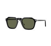 Persol Unisex Persol PO3292S 95/58 Gafas de sol Acetato Negro Verde Cuadrada Polarizado