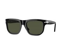 Persol Unisex Persol PO3306S 95/31 Gafas de sol Acetato Negro Verde Cuadrada Normal