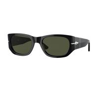 Persol Unisex Persol PO3307S 95/31 Gafas de sol Acetato Negro Verde Pillow Normal