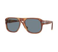 Persol Unisex Persol PO3310S JEAN 96/56 Gafas de sol Acetato Marrón Azul Cuadrada Normal