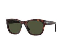 Persol Unisex Persol PO3313S 24/31 Gafas de sol Acetato Tortuga Verde Cuadrada Normal