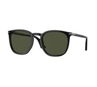 Persol Unisex Persol PO3316S 95/31 Gafas de sol Acetato Negro Verde Redonda Normal