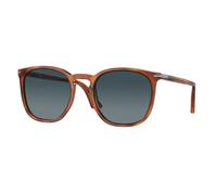 Persol Unisex Persol PO3316S 96/S3 Gafas de sol Acetato Marrón Azul Redonda Polarizado Sombreado