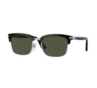Persol Unisex Persol PO3327S 95/31 Gafas de sol Acetato Negro Verde Cuadrada Normal