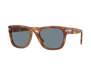 Persol Unisex Persol PO3333S ELIO 96/56 Gafas de sol Acetato Marrón Azul Cuadrada Normal