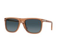 Persol Unisex Persol PO3336S 1213S3 Gafas de sol Acetato Marrón Azul Piloto Polarizado Sombreado