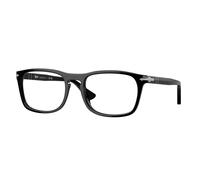 Persol Unisex Persol PO3344V 95 Monturas ópticas Acetato Negro Transparente Pillow Normal