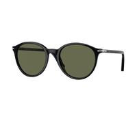 Persol Unisex Persol PO3350S 95/58 Gafas de sol Acetato Negro Verde Pantos Polarizado