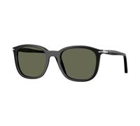 Persol Unisex Persol PO3355S 95/58 Gafas de sol Acetato Negro Verde Pillow Polarizado