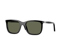 Persol Unisex Persol PO3357S RENZO 95/58 Gafas de sol Acetato Negro Verde Cuadrada Polarizado