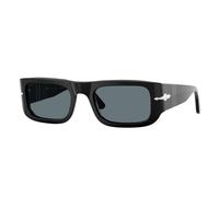 Persol Unisex Persol PO3362S 95/3R Gafas de sol Acetato Negro Azul Pillow Polarizado