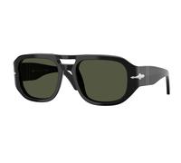 Persol Unisex Persol PO3373S VINCENT 95/31 Gafas de sol Acetato Negro Verde Piloto Normal