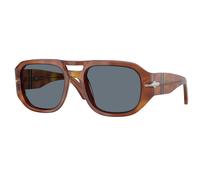 Persol Unisex Persol PO3373S VINCENT 96/56 Gafas de sol Acetato Marrón Azul Piloto Normal