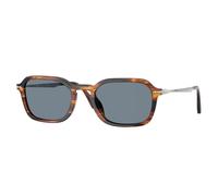 Persol Unisex Persol PO3381S 123556 Gafas de sol Acetato Marrón Azul Pantos Normal