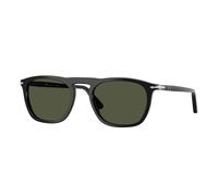 Persol Unisex Persol PO3391S GAE 95/31 Gafas de sol Acetato Negro Verde Cuadrada Normal