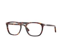 Persol Unisex Persol PO3391V 24 Monturas ópticas Acetato Tortuga Transparente Cuadrada Normal