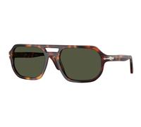 Persol Unisex Persol PO3393S GUIDO 24/31 Gafas de sol Acetato Tortuga Verde Pillow Normal