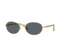Persol Unisex PO1018S IDA 1129R5 Gafas de sol Metal Oro Azul Redonda Normal