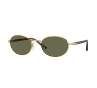 Persol Unisex PO1018S IDA 515/58 Gafas de sol Metal Oro Verde Redonda Polarizado