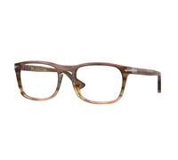 Persol Unisex PO3344V 1207 Monturas ópticas Acetato Tortuga Transparente Pillow Normal