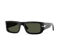 Persol Unisex PO3362S 95/31 Gafas de sol Acetato Negro Verde Pillow Normal