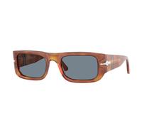 Persol Unisex PO3362S 96/56 Gafas de sol Acetato Marrón Azul Pillow Normal