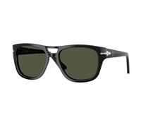 Persol Unisex PO3366S 95/31 Gafas de sol Acetato Negro Verde Cuadrada Normal