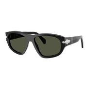 Persol Unisex Sunglass PO0050S - Color del Marco: Negro, Color de la Lente: Verde