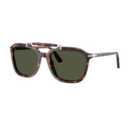 Persol Unisex Sunglass PO0203S - Senna Series - Color del Marco: Habana, Color de la Lente: Verde