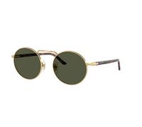 Persol Unisex Sunglass PO1019S - Color del Marco: Oro, Color de la Lente: Verde