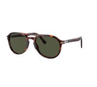 Persol Unisex Sunglass PO3235S - Color del Marco: Habana, Color de la Lente: Verde