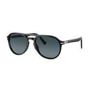 Persol Unisex Sunglass PO3235S - Color del Marco: Negro, Color de la Lente: Polarizadas azul degradado