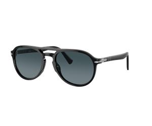 Persol Unisex Sunglass PO3235S - Color del Marco: Negro, Color de la Lente: Polarizadas azul degradado