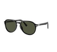 Persol Unisex Sunglass PO3235S - Color del Marco: Negro, Color de la Lente: Verde